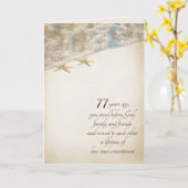 Starfish On Beach für die 77. Jubiläumskarte Karte (Gelbe Blume)