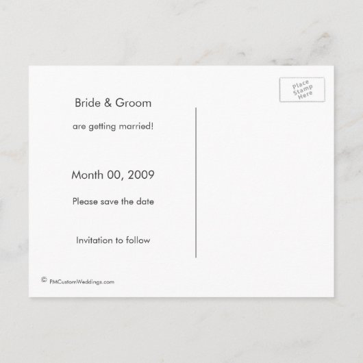 Starfish on Beach Save the Date Postkarten (Rückseite)