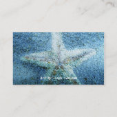 Starfish Orange Business Card Visitenkarte (Rückseite)