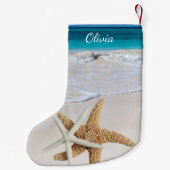 Starfish Ozean doppelt mit Namen Kleiner Weihnachtsstrumpf (Rückseite)