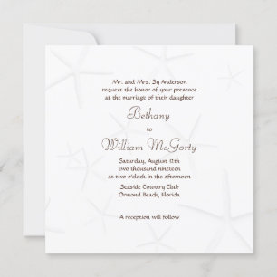 Starfish Paar Eltern laden Platz ein Einladung