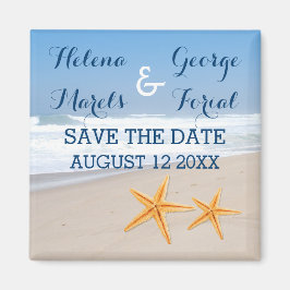 Starfish Paar Hochzeit am Strand Save the Date Magnet