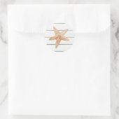 Starfish Painting Shiplap Beach Party Stickers (Tasche)