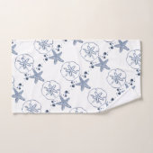 Starfish Paneele Muschel Muster blau Badhandtuch Set (Handtuch)