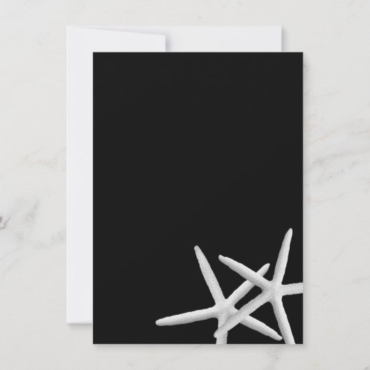 Starfish Party Spaß Probe Abendessen Einladung (Rückseite)