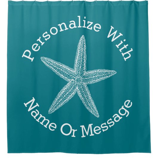 Starfish passt die Farbe an Duschvorhang (Vorderseite)