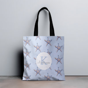 Starfish Pattern Beach Marine Individuelle Name Tasche