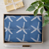 Starfish Pattern Beach Nautic Coastary Navy Blue Seidenpapier (Geschenk)