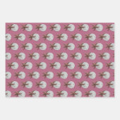 Starfish Pattern Grau Beige Jeder Anlass Geschenkpapier Set (Vorderseite 3)