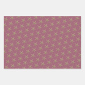 Starfish Pattern Grau Beige Jeder Anlass Geschenkpapier Set (Vorderseite 2)