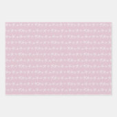 Starfish Pattern Grau Beige Jeder Anlass Geschenkpapier Set (Vorderseite)