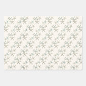 Starfish Patterns auf Ecru Geschenkpapier Set (Vorderseite 3)
