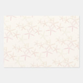 Starfish Patterns auf Ecru Geschenkpapier Set (Vorderseite 2)