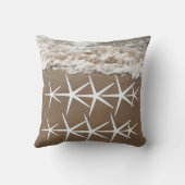 Starfish Patterns Sandy Beach Ocean Niedlich Kissen (Rückseite)