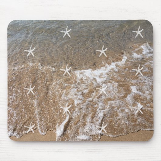 Starfish Patterns White Water Beach Schönheitsgesc Mousepad (Vorne)