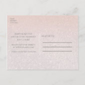 Starfish Peach & Cream Beach Hochzeit Save the Dat Ankündigungspostkarte (Rückseite)