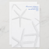 Starfish Personalisiert Beach Theme Schreibpapier Briefpapier (Vorne/Hinten)