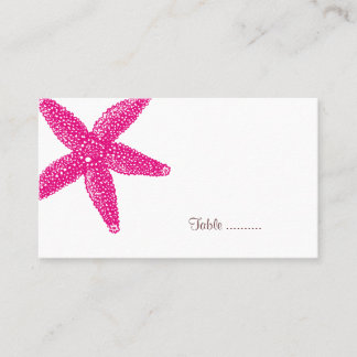 Starfish-Platzkarte Platzkarte