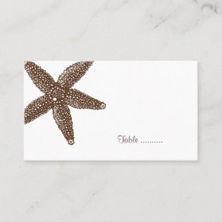 Starfish-Platzkarte Platzkarte