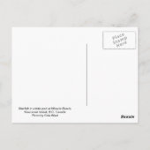 Starfish Postkarte (Rückseite)