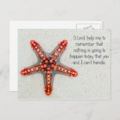 Starfish Postkarte (Vorne/Hinten)