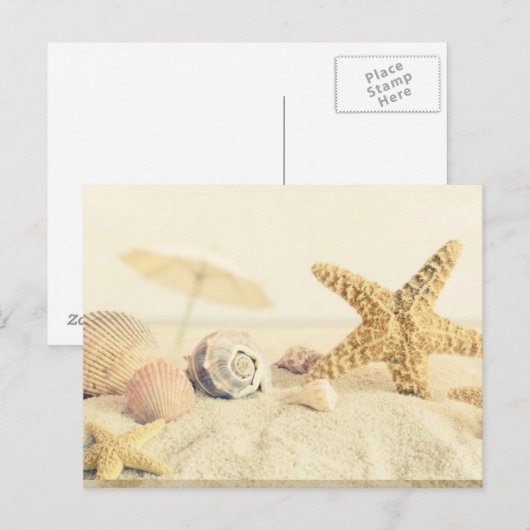 Starfish Postkarte (Vorne/Hinten)