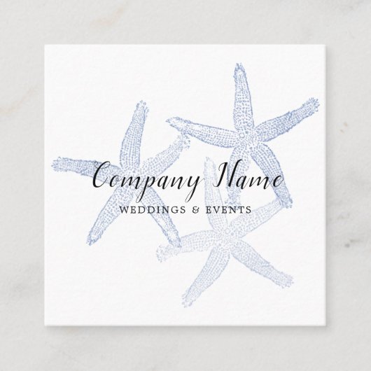 Starfish Quadratische Visitenkarte (Vorderseite)