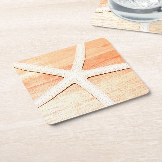 Starfish Rechteckiger Pappuntersetzer (angewinkelt)