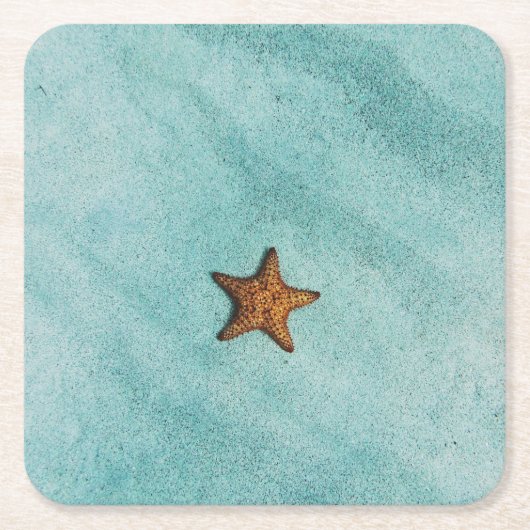 Starfish Rechteckiger Pappuntersetzer (Vorderseite)