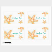 Starfish Rectangle Sticker (Blatt)