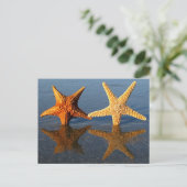 Starfish Reflektionspostkarte Postkarte (Stehend Vorderseite)