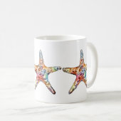 Starfish-Regenbogen Kaffeetasse (VorderseiteRechts)