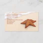 Starfish Reiseagentur Business Card Visitenkarte (Rückseite)