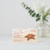 Starfish Reiseagentur Business Card Visitenkarte (Stehend Vorderseite)