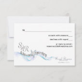 Starfish Response Card RSVP Karte (Rückseite)