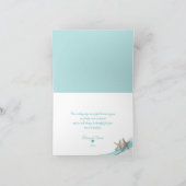 Starfish Ribbon Diamond mit Foto Dankeskarte (Innenseite)