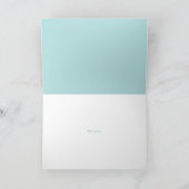 Starfish Ribbon und Spitzen Glücklich mit Foto Dankeskarte (Innenseite)