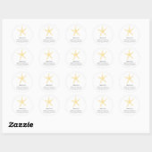 Starfish Round-Address-Label Runder Aufkleber (Blatt)