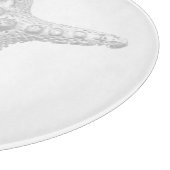 Starfish Round Glass Cutting Board Schneidebrett (Ecke)