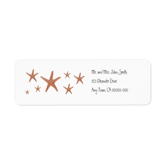 Starfish Rücksendeadresse (Vorne)