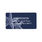 Starfish Rücksendeadresse Adressaufkleber (Vorne)