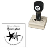 Starfish Rücksendeadresse Tinte Briefmarke Gummistempel (Stempel)