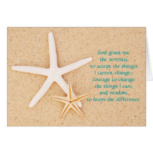 Starfish-Ruhe-Gebets-Karte