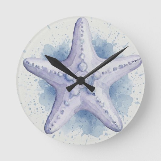 Starfish Runde Wanduhr (Vorderseite)