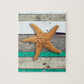 Starfish Rustic Beach Board Nautic Puzzle (Vertikal)