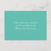 Starfish Rustic Beach Wedge Begleitkarte (Rückseite)