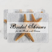 Starfish Sand Beach verbindet sein/ihr Brautparty Einladung (Vorne/Hinten)