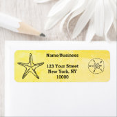 Starfish Sand Dollar altes Papier kundenspezifisch (Insitu)