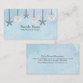 Starfish Sand Dollar Beach Boutique Business Cards Visitenkarte (Vorne/Hinten)