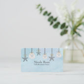 Starfish Sand Dollar Beach Boutique Business Cards Visitenkarte (Stehend Vorderseite)